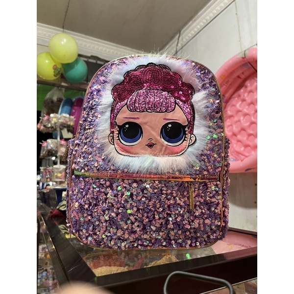 TAS LOL GLITER IMPORT/TAS SEKOLAH ANAK TK SD LOL