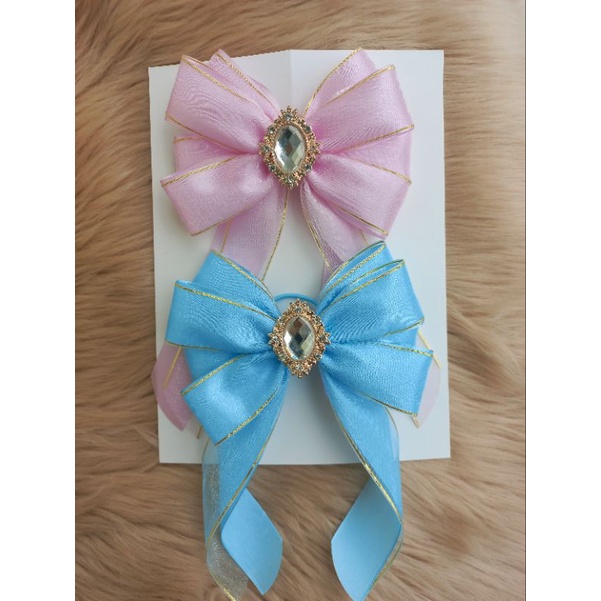 

pita aplikasi dekorasi korean ribbon brooch // pita lightstick