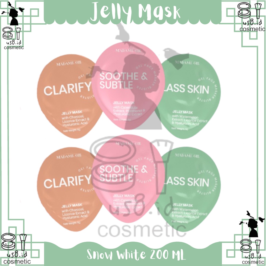 MADAME GIE JELLY MASK - GEL FACE MASKER BLISTER