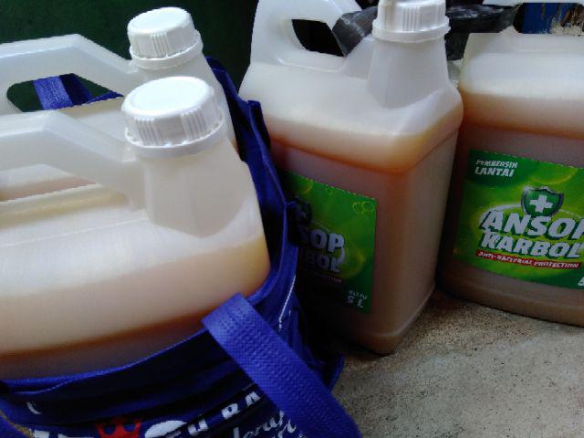 Ansop Karbol Anti Bacterial Pembersih Lantai 5 Liter Ready Anti Corona 5l / Ansoap