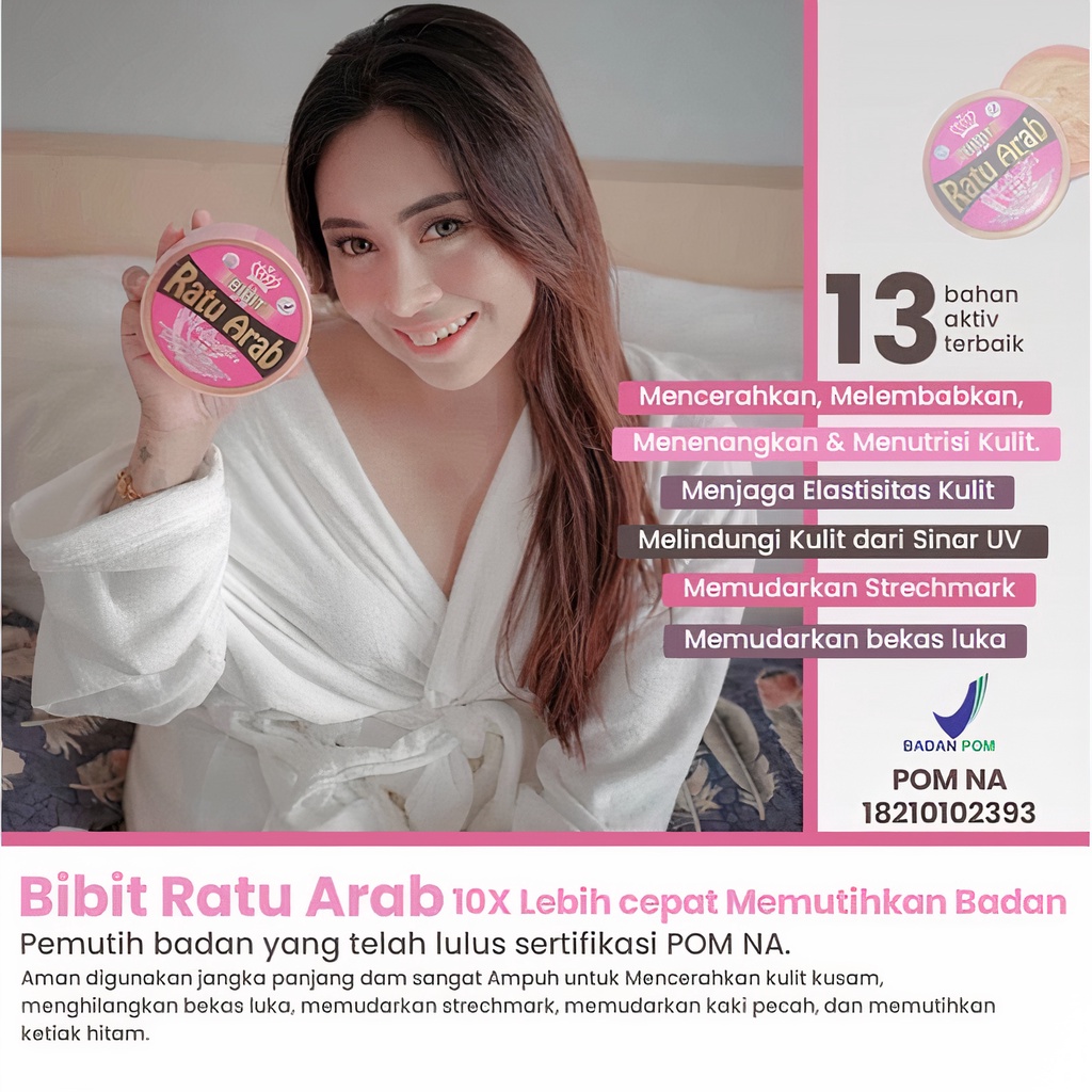 BIBIT RATU ARAB BIBIT COLLAGEN PEMUTIH BADAN KETIAK TANGAN KAKI LENGAN BIBIT COLLAGEN SH COSMETIC (COLLAGEN BPOM)