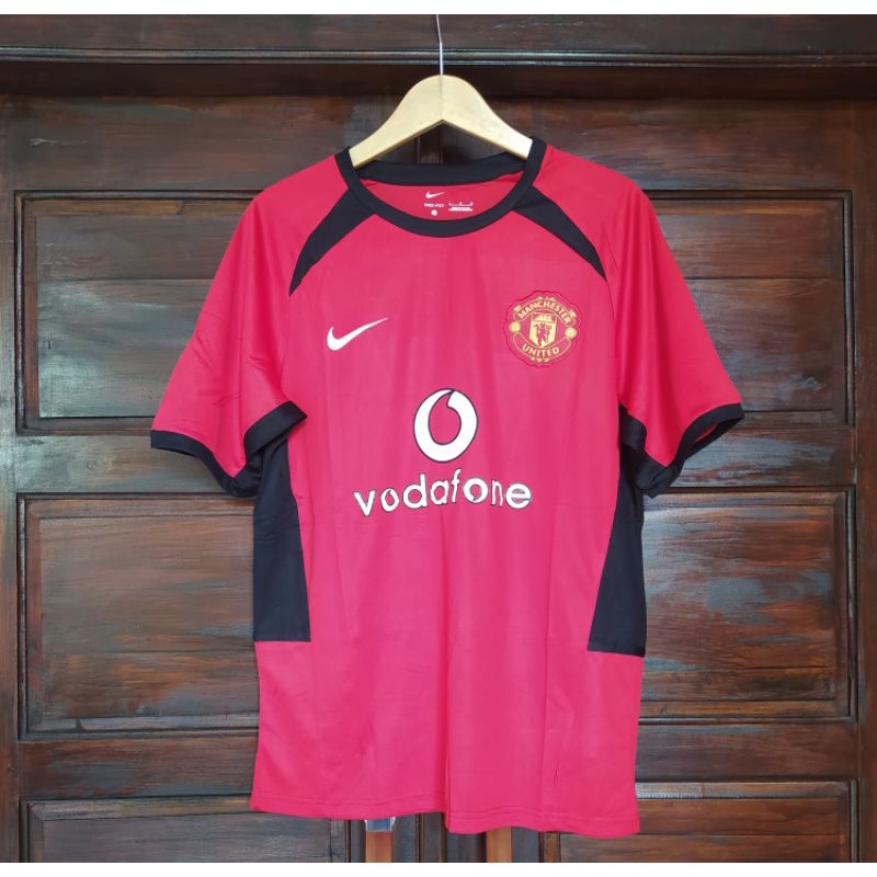 JERSEY BAJU BOLA RETRO MU HOME VODAFONE 2002/2003 GO THAILAND IMPORT