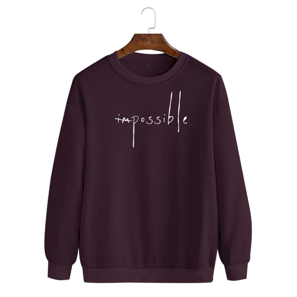 BISA COD / ALIPIO FASHION - BAJU SWEATER IMPOSSIBLE / sweater keren / sweater murah / terbaru