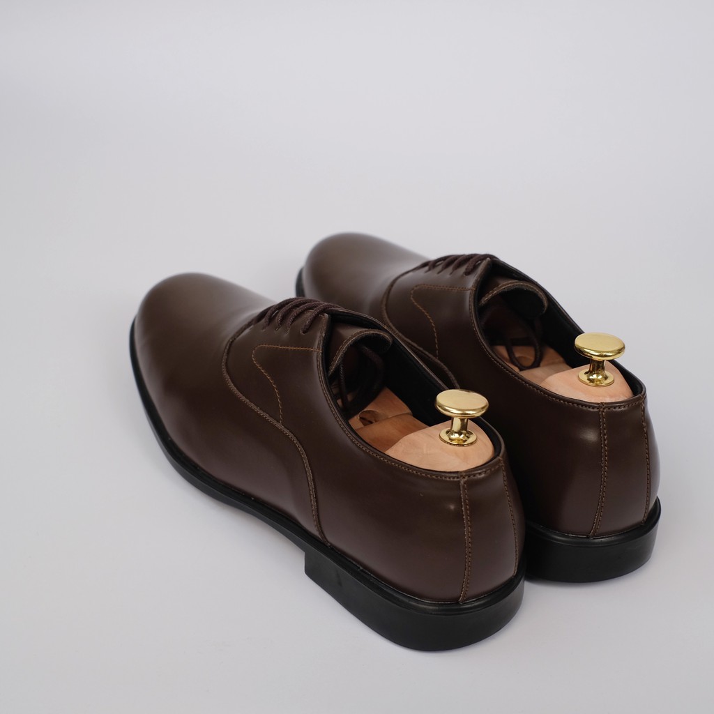 Oxford Brown | Sepatu Pantofel Formal Kasual Kerja Kuliah Pria Cowok Men Ori Lokal | FORIND x Worka