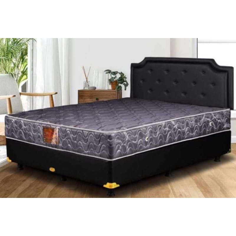 kasur tempat tidur 1set Springbed merek guhdo / central