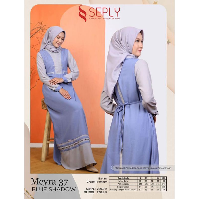 Seply Meyra 37 Brown // Blue Shadow