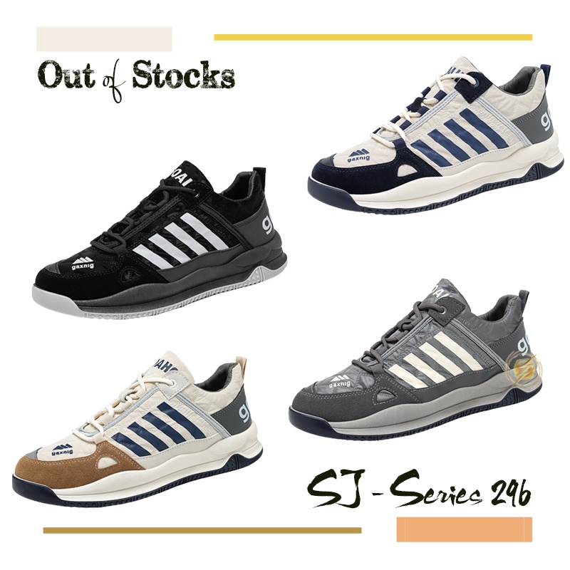 [OOS] Sepatu Sneakers Pria Kasual Bertali buat Kuliah dan Hangout Kualitas Import Premium -296