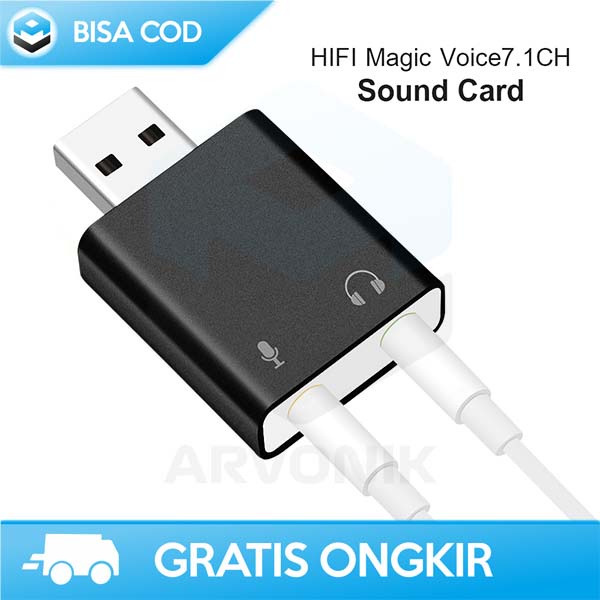 SOUNDCARD USB EXTERNAL 7.1 HIFI MAGIC VOICE 3D AUDIO &amp; MICROPHONE ORI