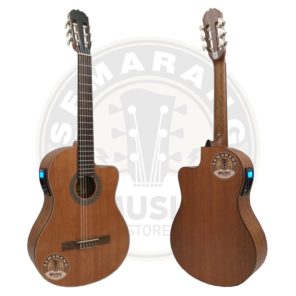 ORIGINAL!!! Gitar Klasik Elektrik Import Merk Cowboy CGC-100 NA CGC 100NS Equalizer Tuner LC Prener