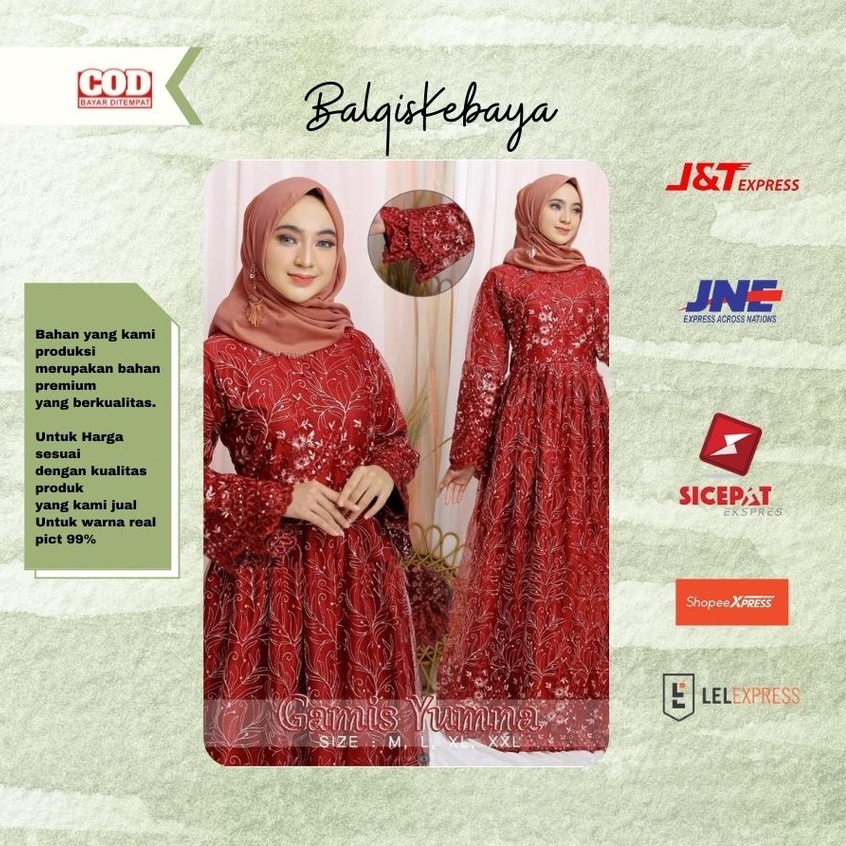 GAMIS YUMNA DRESS WANITA KONDANGAN