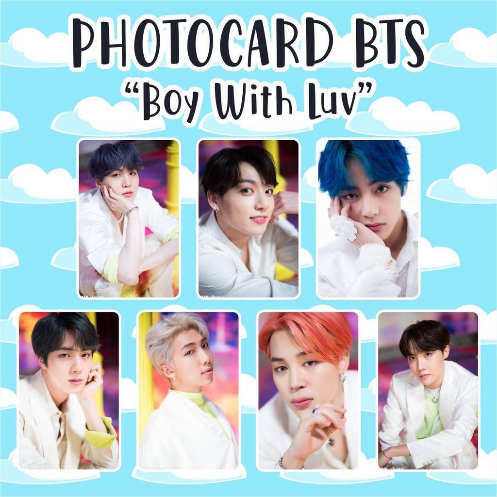 (READY STOCK) PHOTOCARD BTS BOY WITH LUV - SOUVENIR KPOP MURAH UNOFFICIAL