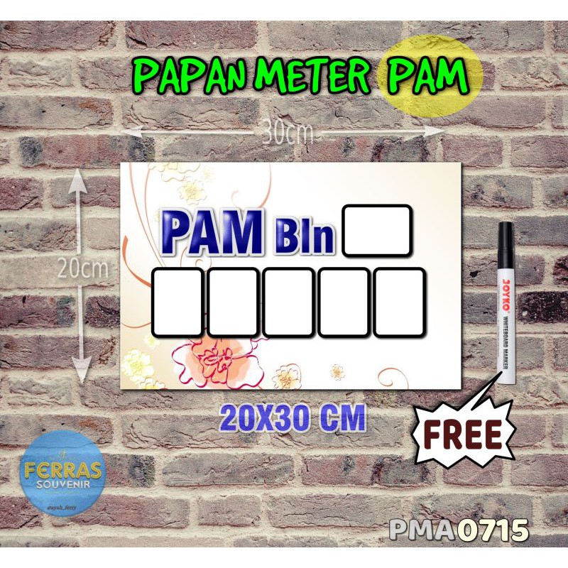 

Ferras Papan Meter Listrik PLN PAM motif Unik - Pastel 15