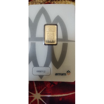 emas antam 3 gram + 3 gram red mark