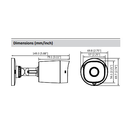 DAHUA HAC-B1A21P DAHUA OUTDOOR CAMERA COOPER SERIES 2MP ORIGINAL GARANSI RESMI