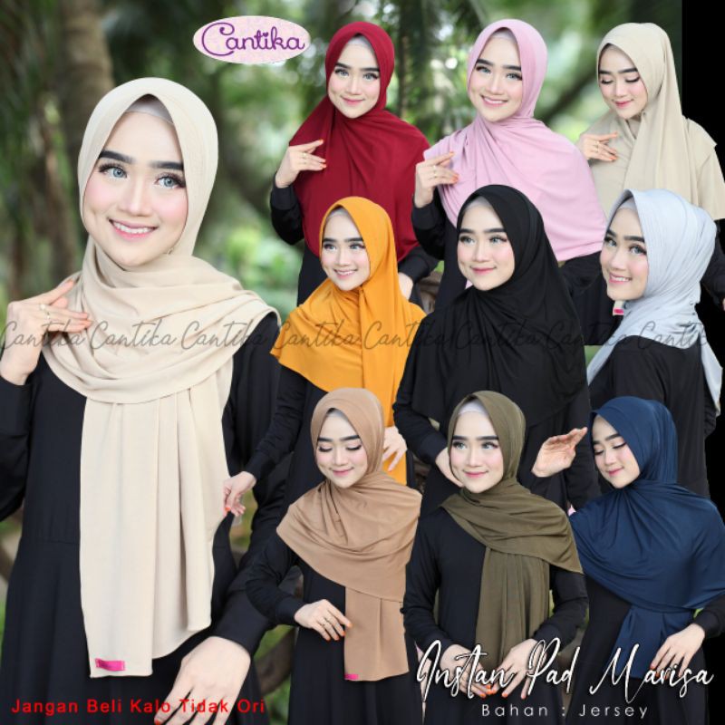 Pashmina Instan Pad Marisa Ori Cantika Hijab