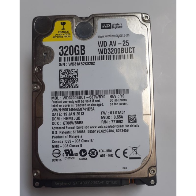 HARDISK LAPTOP SATA 320GB