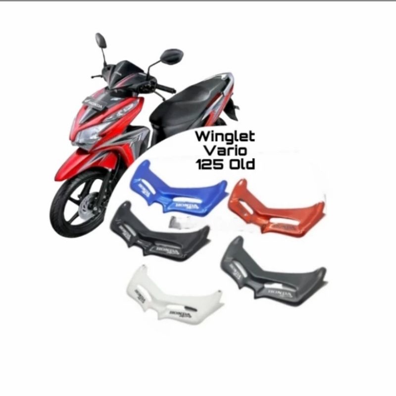 Winglet Honda Vario 125 Old Bohlam Aksesoris Bawah Headlamp Fiber Berkualitas