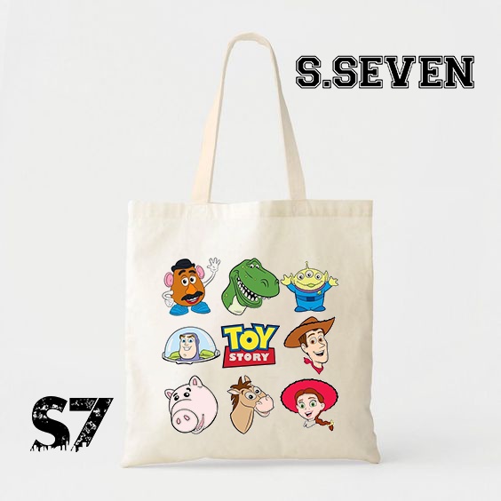 TOTE BAG KANVAS / TOTE BAG WANITA / TOTE BAG TOY STORY PART 2