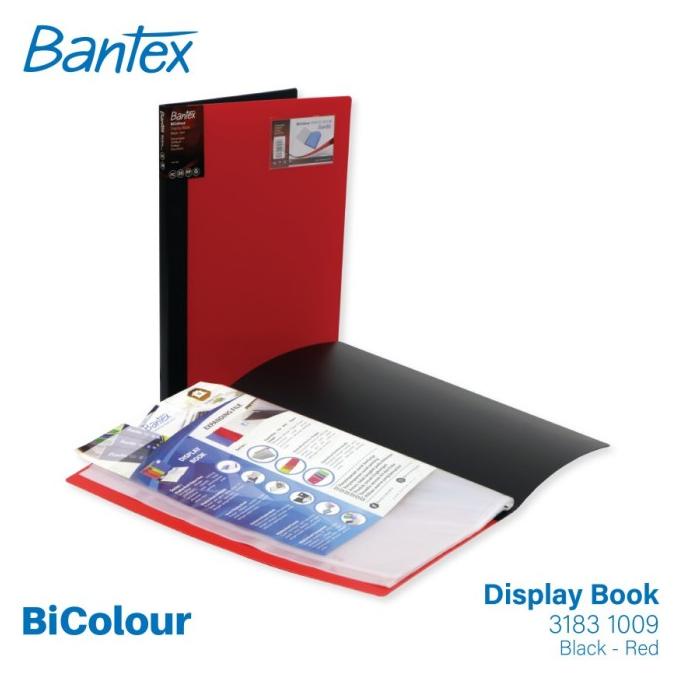 

Office & Stationery | Document Organizer | Display Book Bantex Folio Two Tone 40 Pocket -3185 | Best Seller