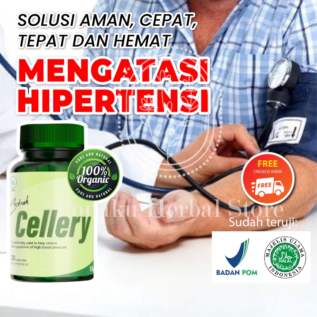 

E-Cellery Obat Herbal Original 100 % Mengatasi Darah Tinggi Hipertensi BPOM