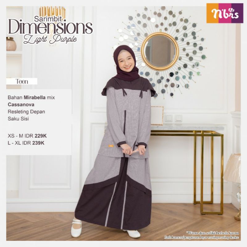 PROMO DISKON GAMIS REMAJA SARIMBIT/BAJU KELUARGA BERENCANA NIBRAS DIMENSIONS TERBARU 2022