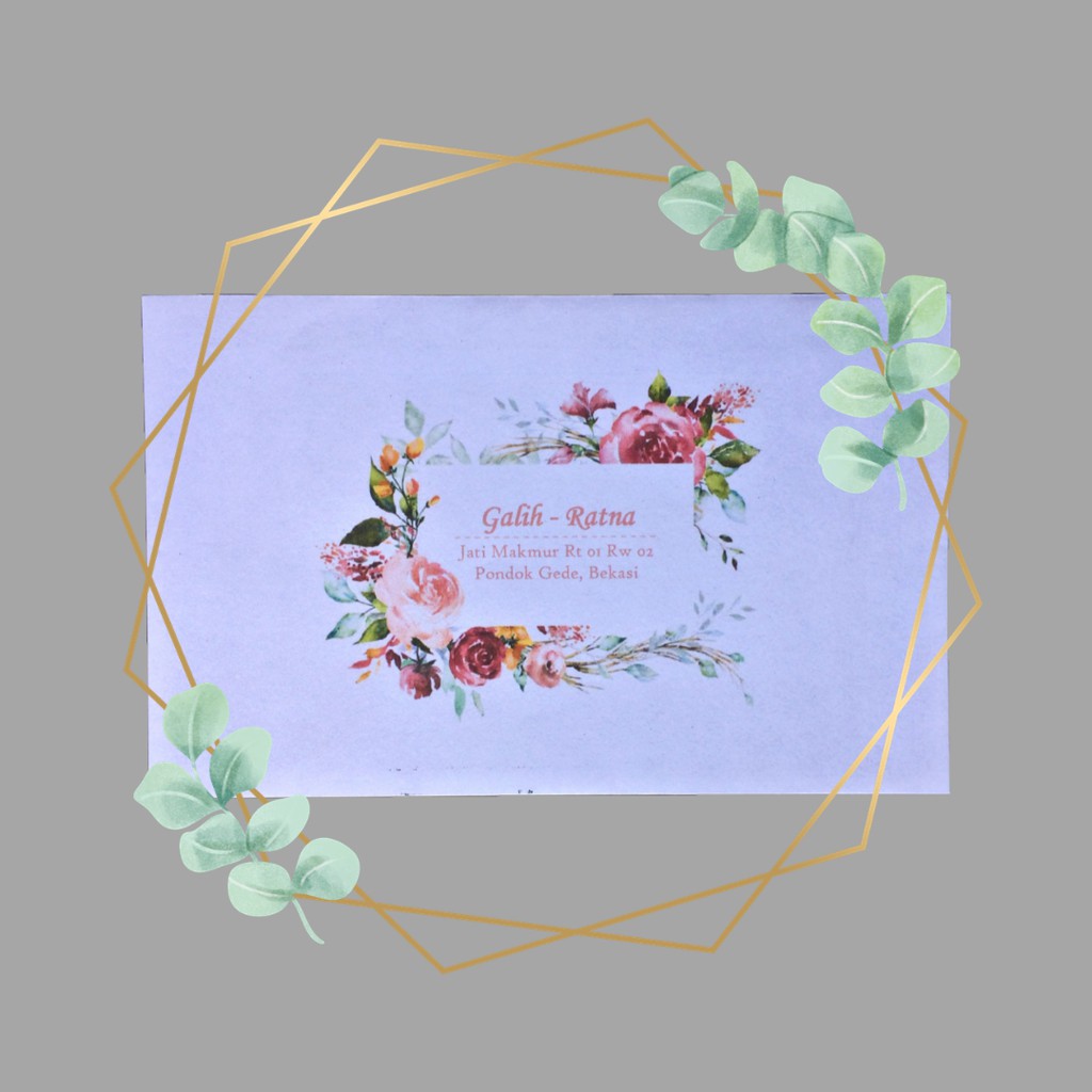

(100 pcs) Floral F1 - F10 - F12 Amplop Kondangan / Amplop custom / Amplop vintage Murah