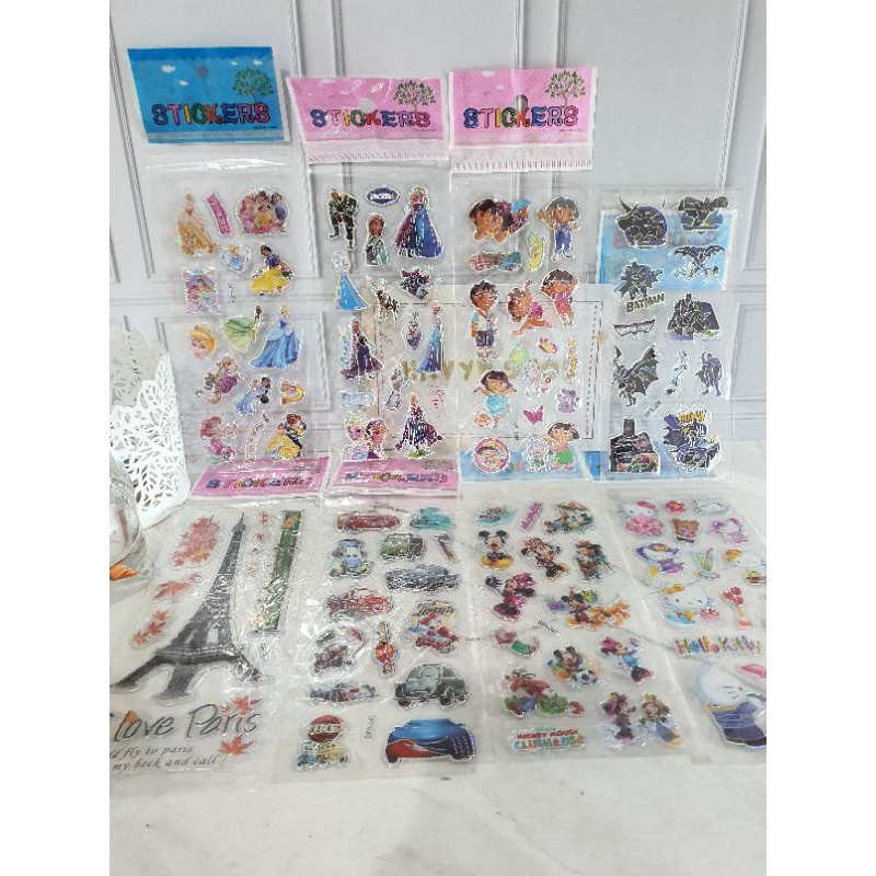 sticker anak/stiker fancy/STICKER 3D METALIK/tempelan-1