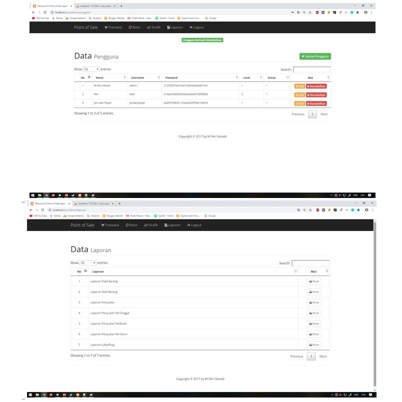 Source Code Aplikasi Kasir Point Of Sale Pos Dengan Php Dan Mysqli Shopee Indonesia