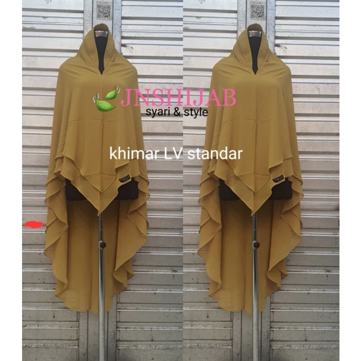 TERPOPULER khumar LV standar/hijab ceruty 2 layer ori jns