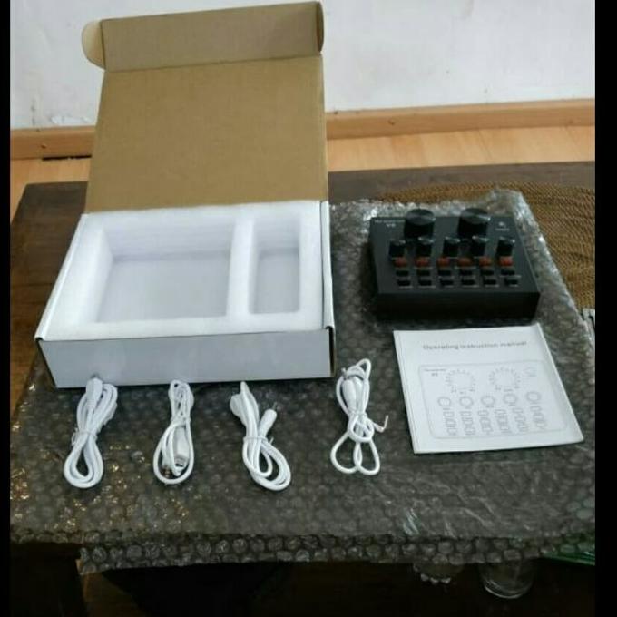 SOUNDCARD V8 MIXER V8 SOUND CARD V8 MIXER AUDIO USB EXTERNAL SOUNDCARD