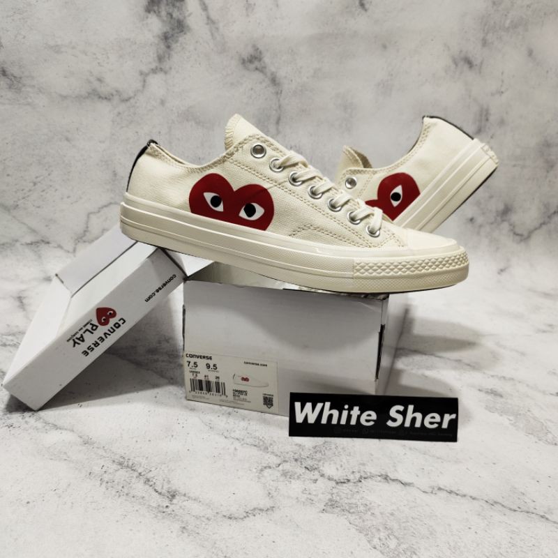 converse garcons white