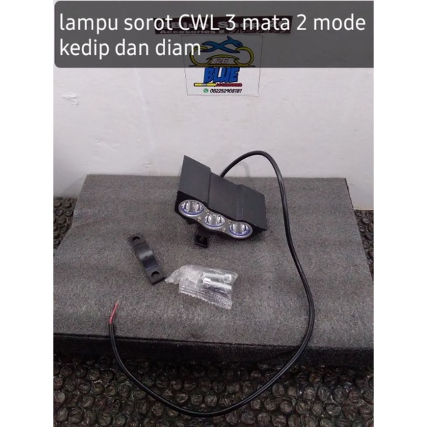 (blue shop batulicin) lampu tembak cwl 3 mata terang