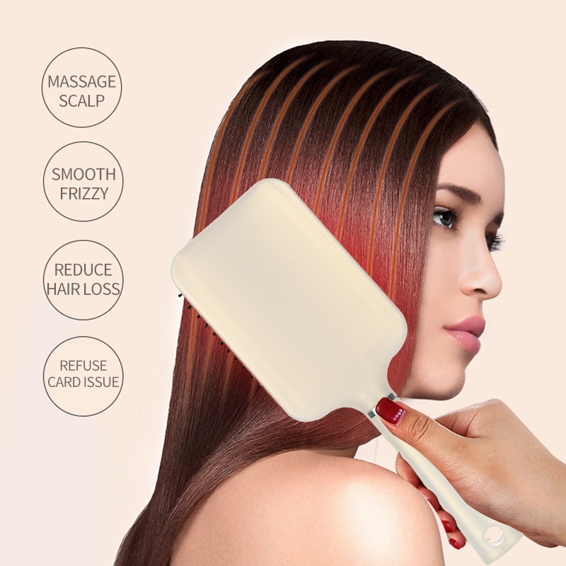 Sisir Rambut Pijat Kulit Kepala Detangling Warna Mutiara Shiny Untuk Pria Dan Wanita