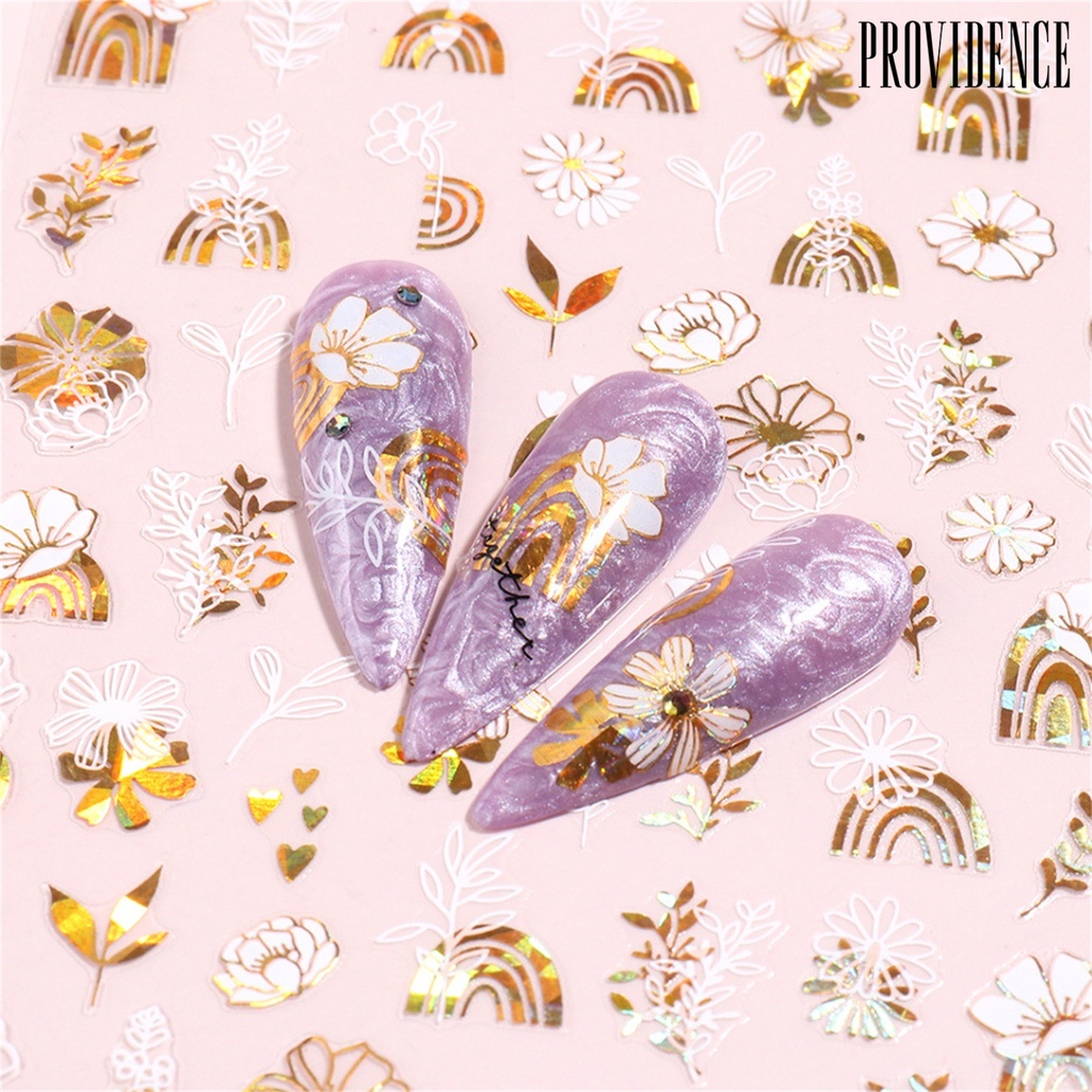 Providence Stiker Nail Art / Manicure Ultra Tipis Multi Motif Untuk Wanita