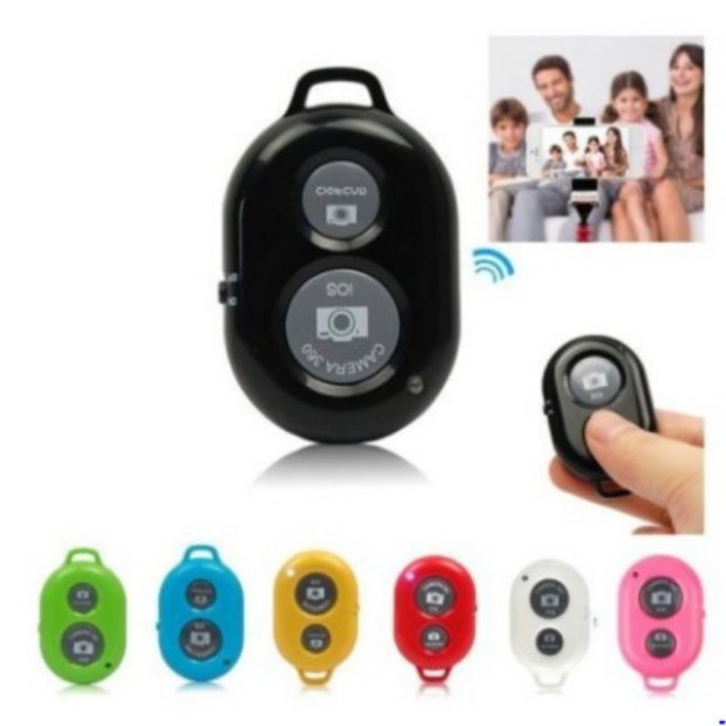 Remot Bluetooth Remote Shutter Kamera Remot Tripod Handphone Androis &amp; Ios