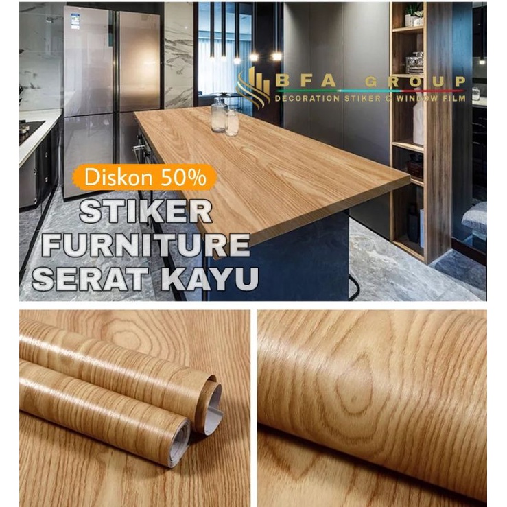 Wallpaper kayu / stiker furniture / stiker vinyl / sticker kayu lemari / stiker meja