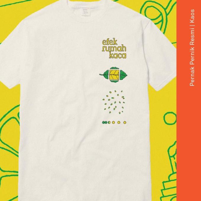 Tshirt Efek Rumah Kaca - Kuning (putih)