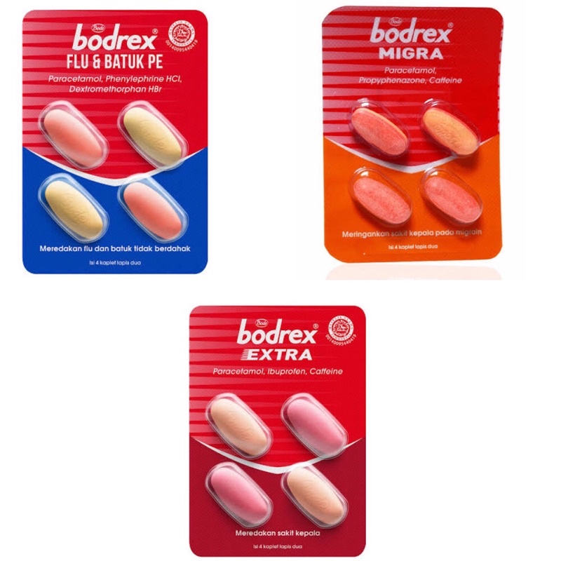 Bodrex Extra / Migra / Flu &amp; Batuk