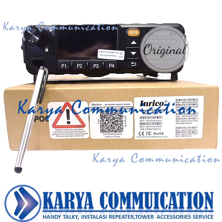 Inrico TM-7 Plus 4G Network Radio Zello Walkiefleet Android Wifi GPS
