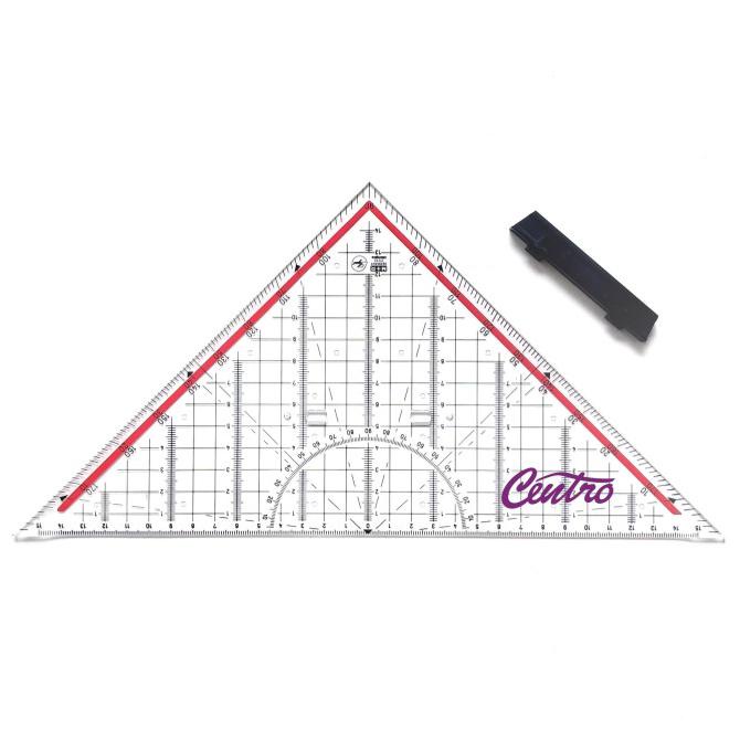 

Penggaris Segitiga Pegangan MOR (M+R) 32cm Technical Triangle Ruler