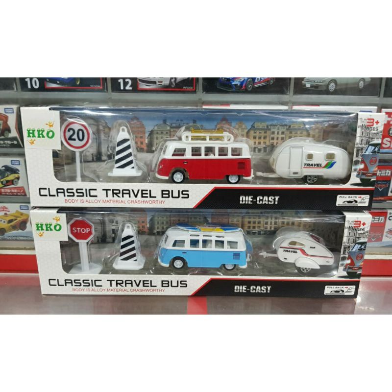 Diecast Mobil Classic Travel Bus Volkswagen