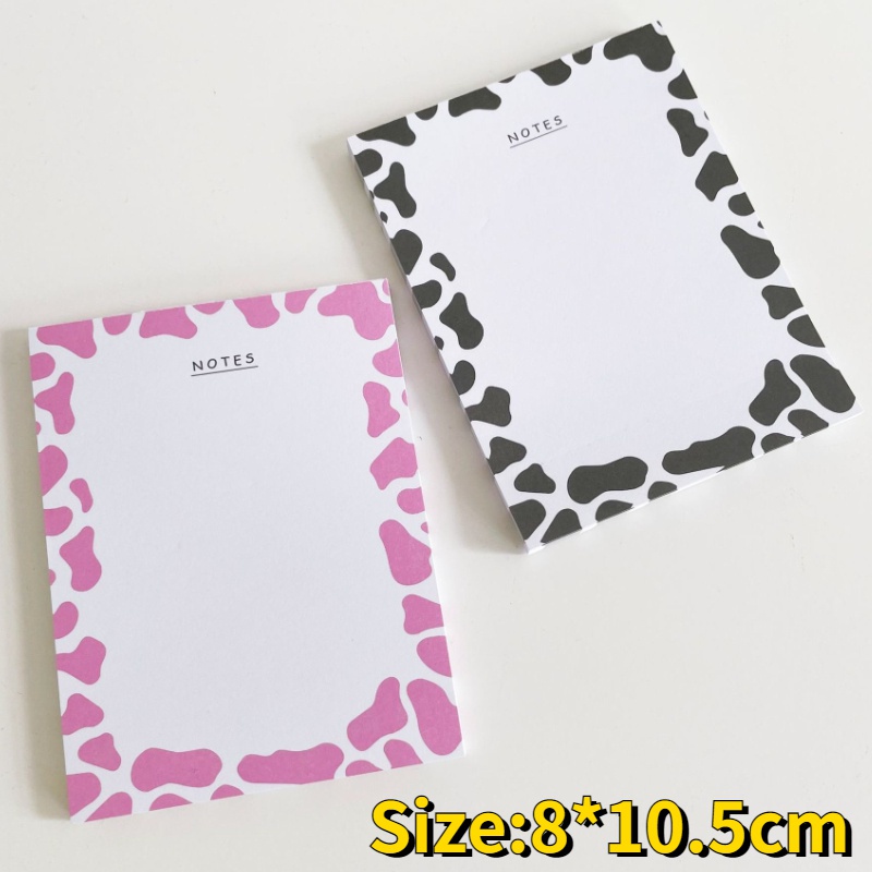 1pc 50 Lembar Kertas Memo Pad Mini Motif Susu Untuk Stationery Sekolah