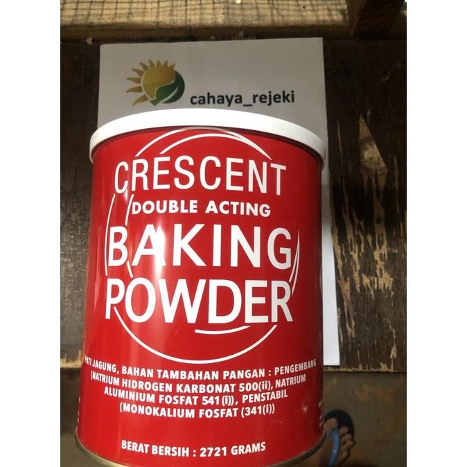 

CRESCENT BAKING POWDER (DOUBLE ACTING) uk. 2,72kg