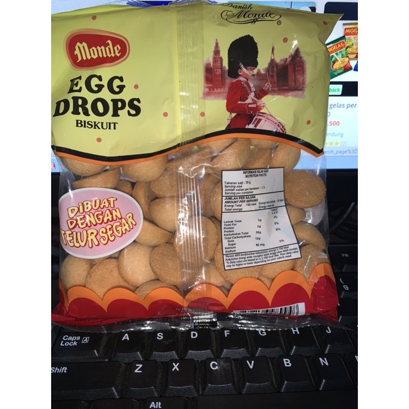 Monde Egg Drops 110Gr