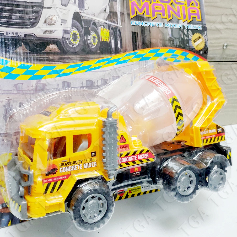 TRUK MANIA MOLEN 9016 MAINAN TRUK KONSTRUKSI CONCRETE MIXER PENGADUK SEMEN