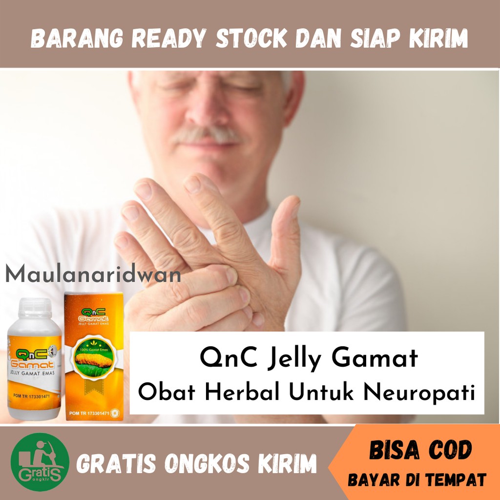 Obat Neuropati, Neuropati Ferifer, Kesemutan, Obat Herbal Gangguan Saraf Di Tubuh - QnC Jelly Gamat