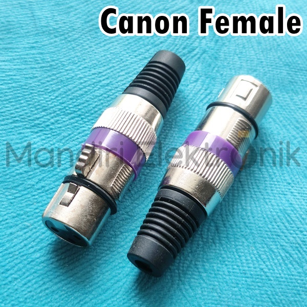 Jack Socket Mic Audio Canon Canare Female 3 Pin - Jack Mic Female - Canon Female Cewek 3 Pin