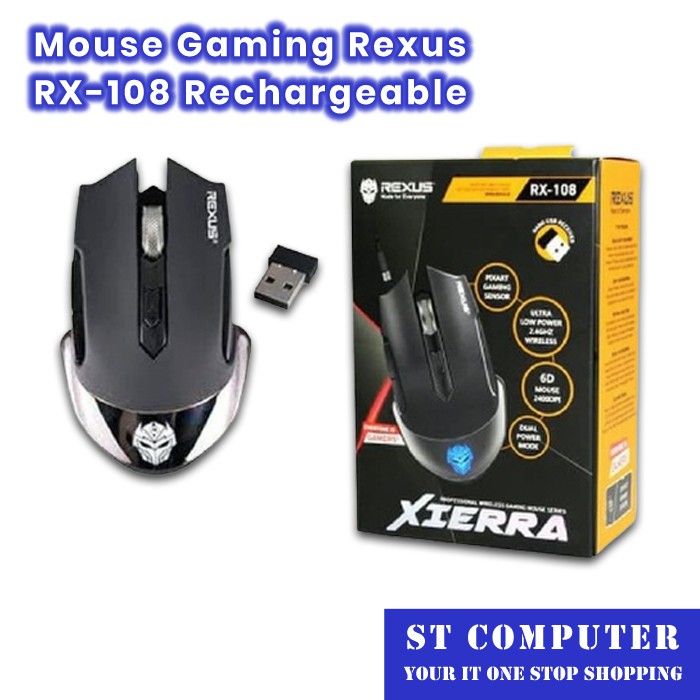 Mouse Gaming Rexus RX-108 Rechargeable