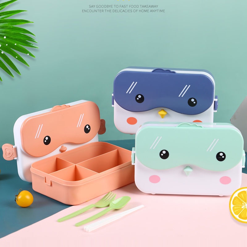 Sunshine Kotak Makan Bento Bentuk Persegi Panjang Bahan Plastik Anti Bocor Untuk Anak Sekolah