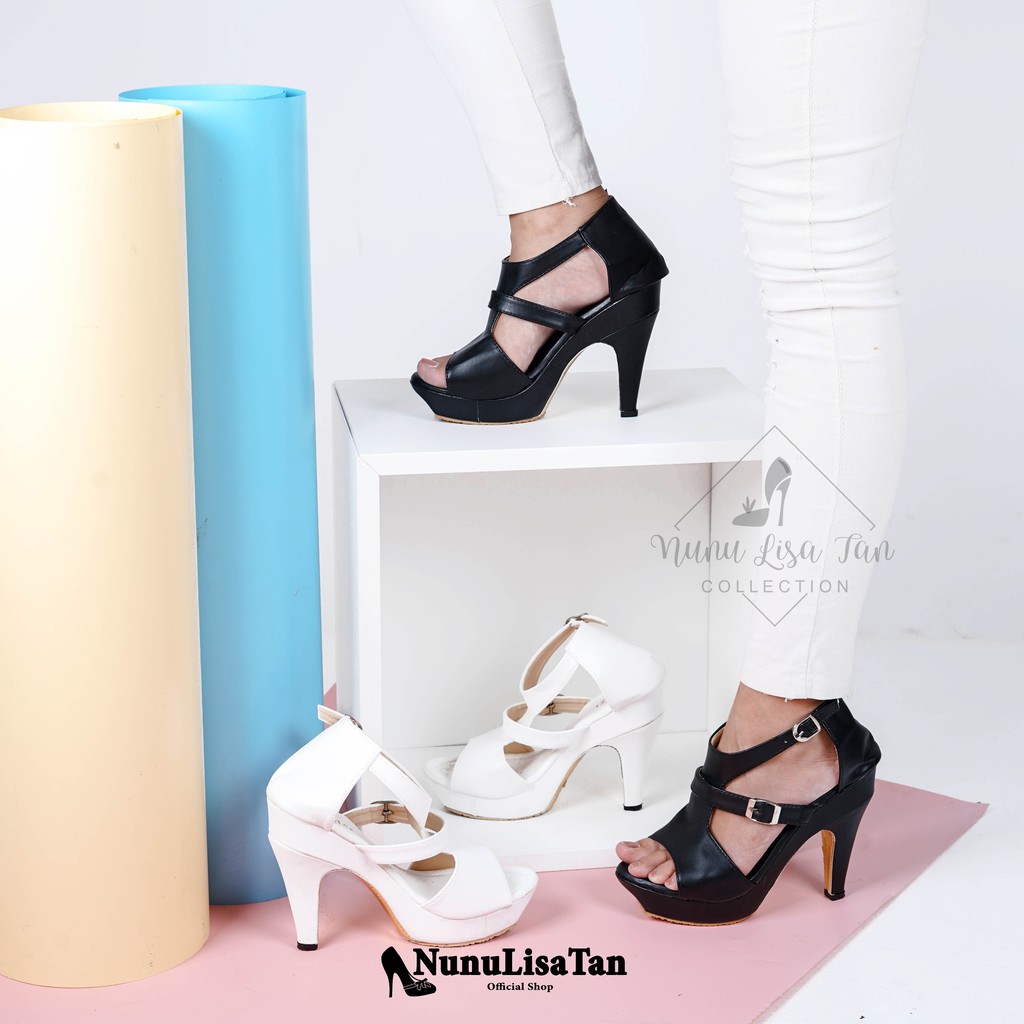 NunuLisaTan - Promo Murah Cod Baru High Heels Wanita Trendy GESPER 2